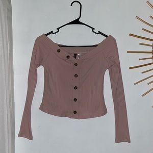Dusty Pink Crop Top